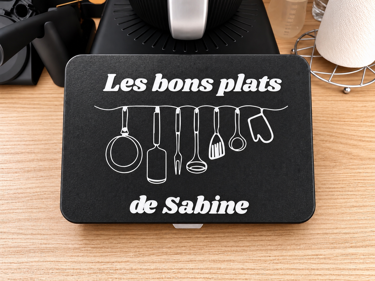 Protège écran TM7 - Les bons plats de (prénom personnalisé)